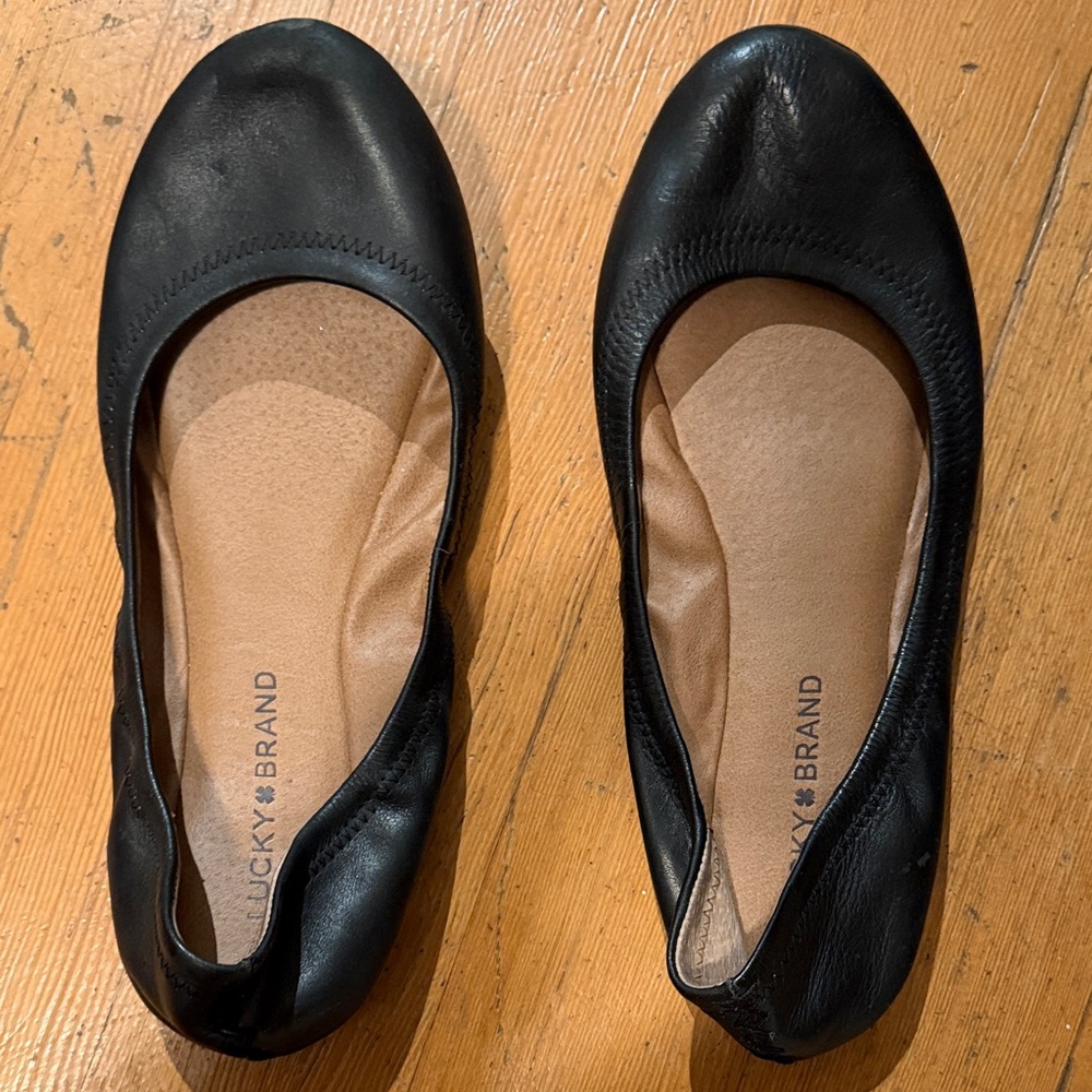 Lucky Brand Women's Classic Black Flats
